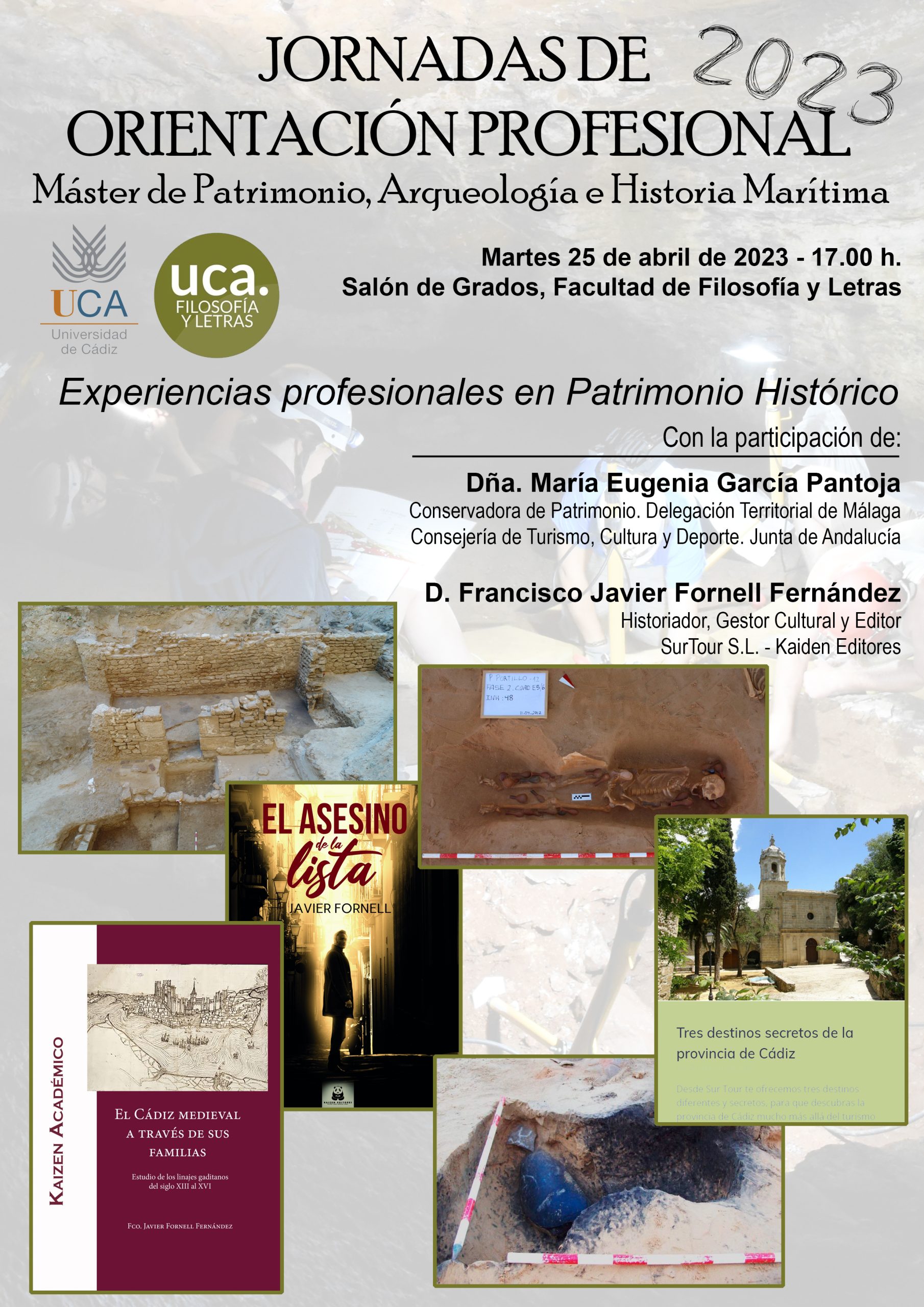 Jornadas de Orientación Profesional: Máster de Patrimonio, Arqueología e Historia Marítima