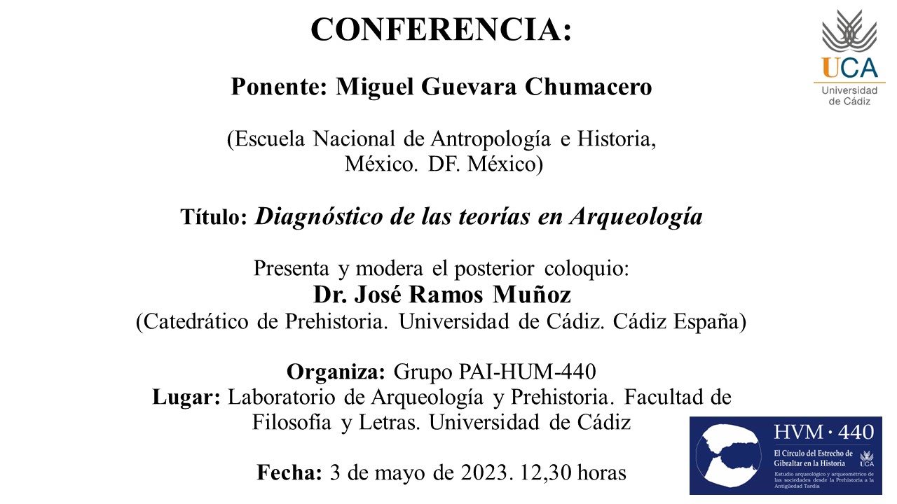 Conferencia “Diagnóstico de las teorías en Arqueología”