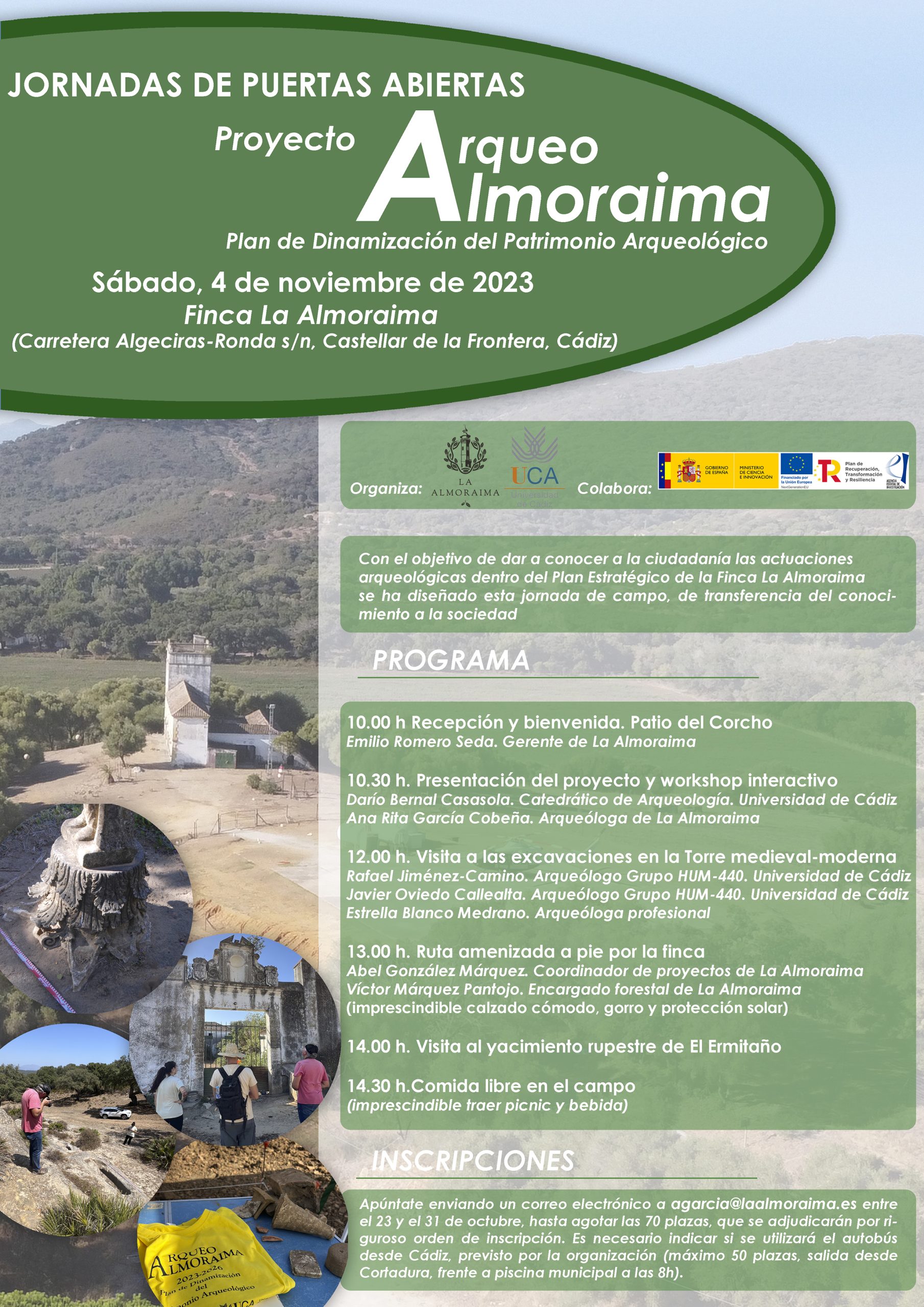 Jornadas puertas abiertas Proyecto ArqueoAlmoraima