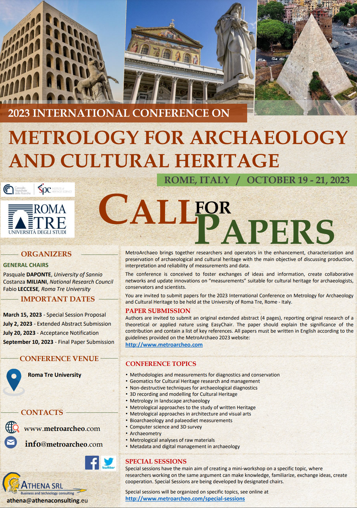 Metrology for Archaeology and Cultural Heritage – IMEKO International Conference