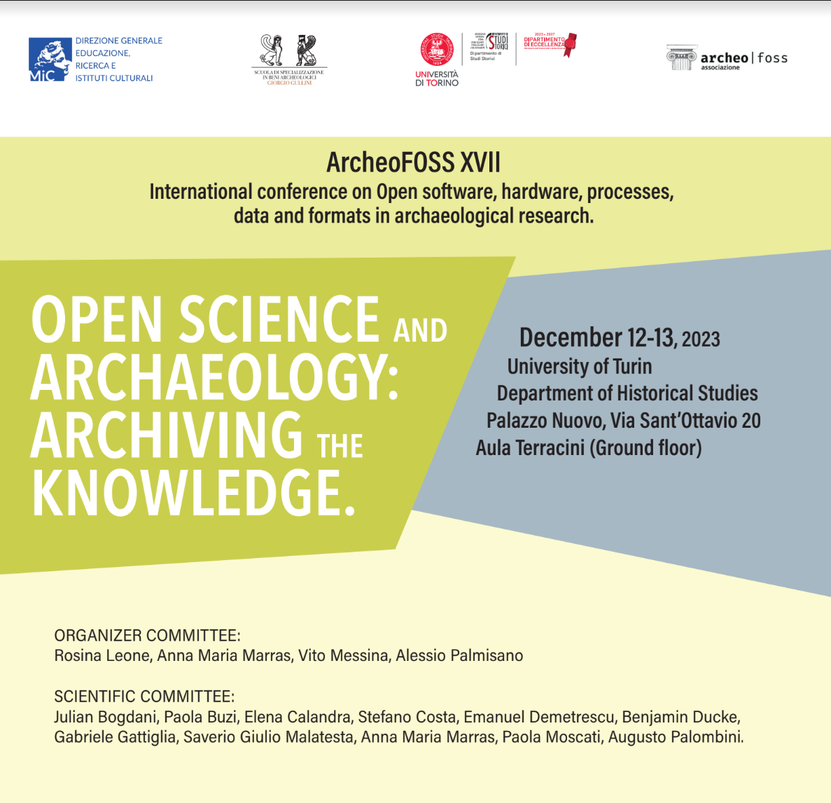 Open Science Archaeology: Archiving the Knowledge